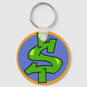 Dollar Sign Keychain