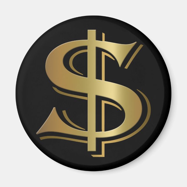 Dollar Sign Magnet (Front)