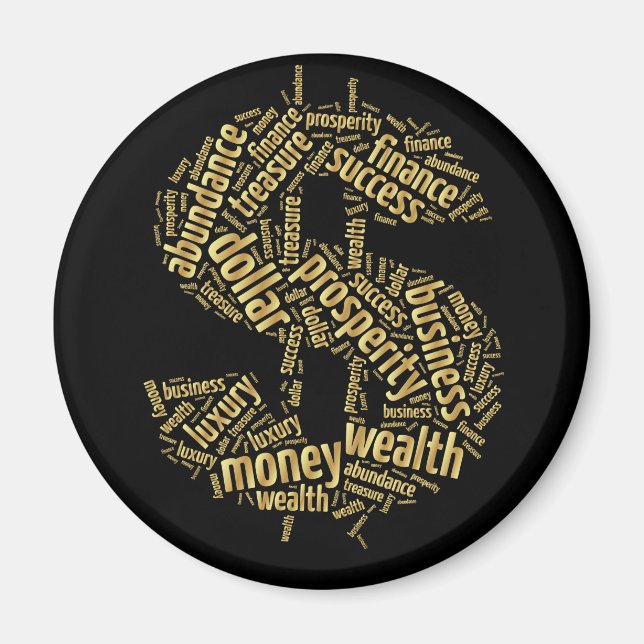 Dollar sign magnet (Front)