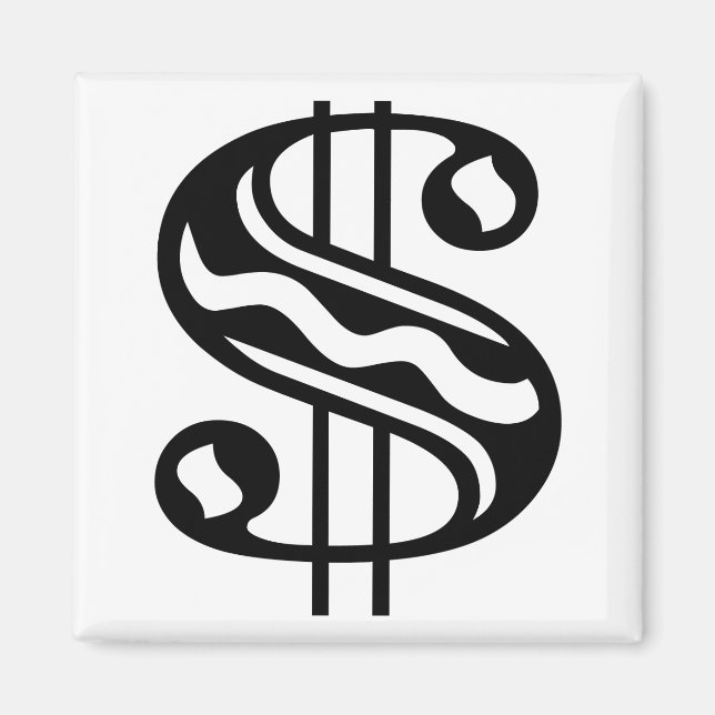 Dollar Sign Magnet (Front)