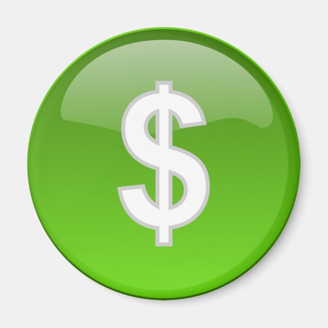 dollar sign magnet (Front)