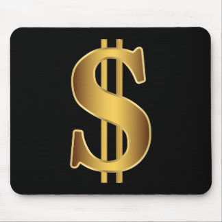 Dollar sign mouse pad