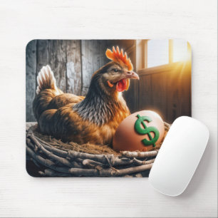 Dollar Sign On an Egg Mouse Pad