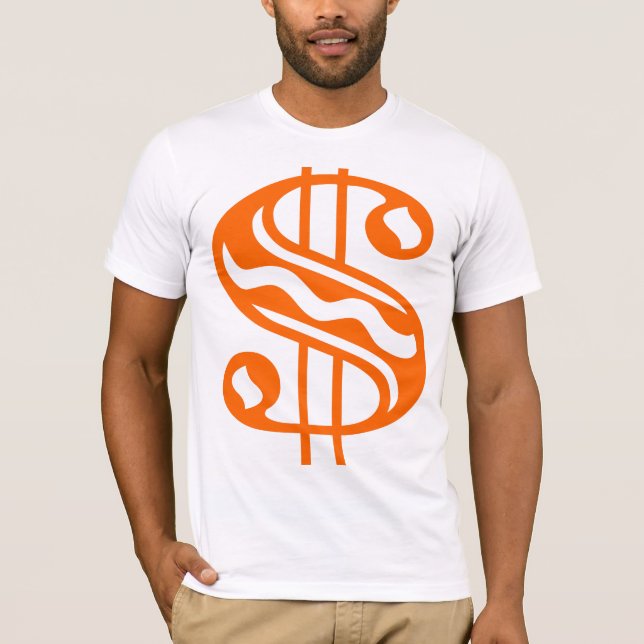 Dollar Sign - Orange T-Shirt (Front)