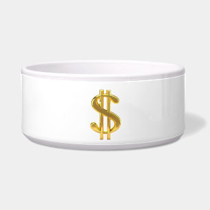 Dollar Sign Pet Bowl