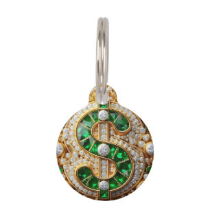 Dollar Sign Pet Tag