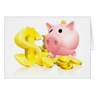 Dollar sign piggy bank
