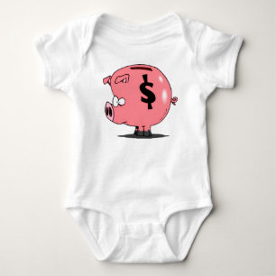 “Dollar Sign Piggy Bank**T-Shirt Baby Bodysuit