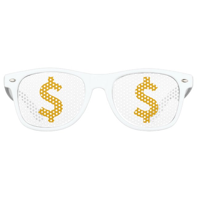 Dollar sign retro sunglasses (Front)