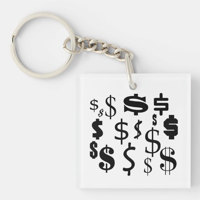 Dollar signs keychain (Front)
