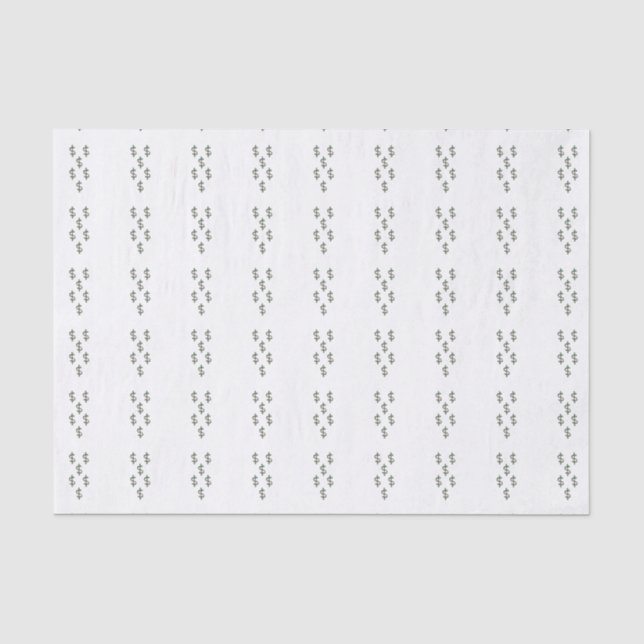 Dollar Signs Tissue Paper (Front)