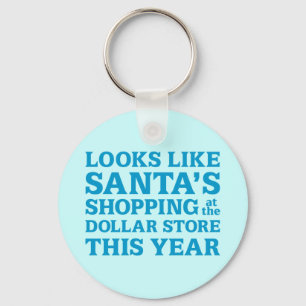 Dollar Store Santa Keychain