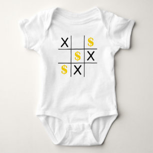 Dollar Tic Tac Toe Baby Bodysuit