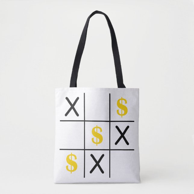 Dollar Tic Tac Toe Tote Bag (Front)
