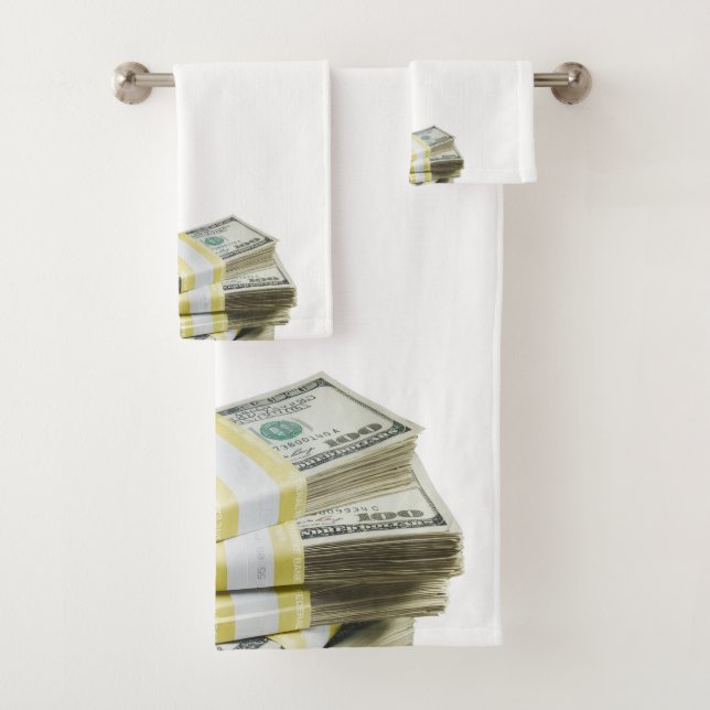 Dollars Bath Towel Set (Insitu)