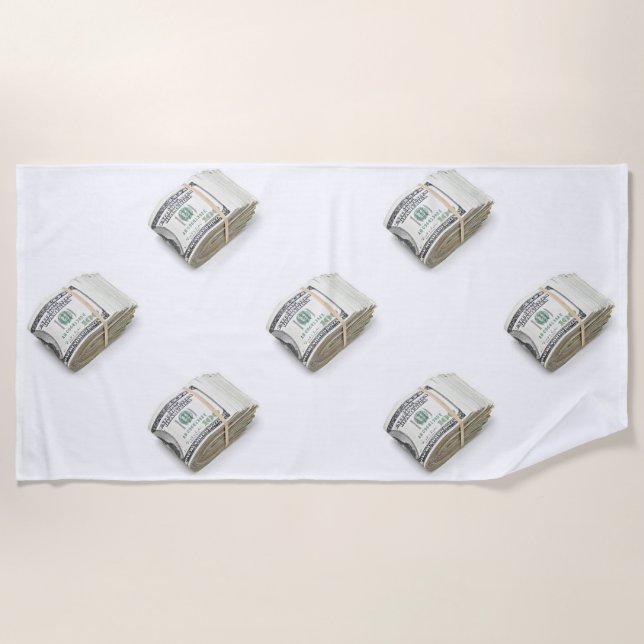 Dollars Beach Towel (Front)