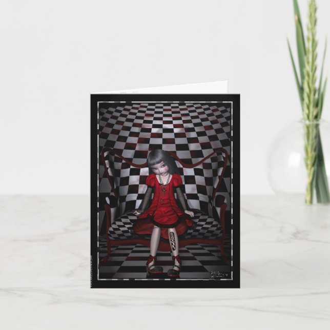 Dollhouse Series Blank Note Card (Front)