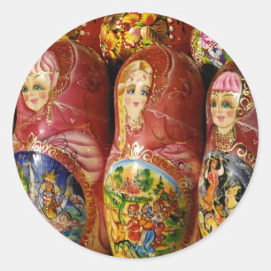 Dolls Classic Round Sticker