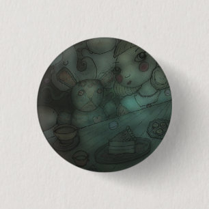 dolls come to life: doll tea party 1 inch round button