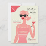 Dolls & Drinks 30th Birthday Cocktail Party Invitation<br><div class="desc">Designed with an elegant touch, this customized invitation features a unique dolls and drinks theme that stands out from the traditional birthday invites. With its eye-catching design, it guarantees to capture the attention of your guests and make them eagerly anticipate the big day. As you reach the momentous milestone of...</div>