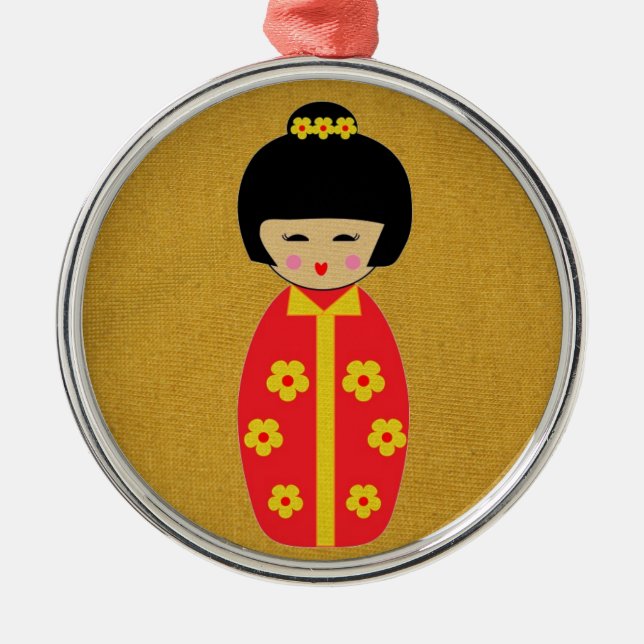 Dolls Metal Ornament (Front)