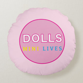 Dolls Mini Vit Coussin Rond Officiel