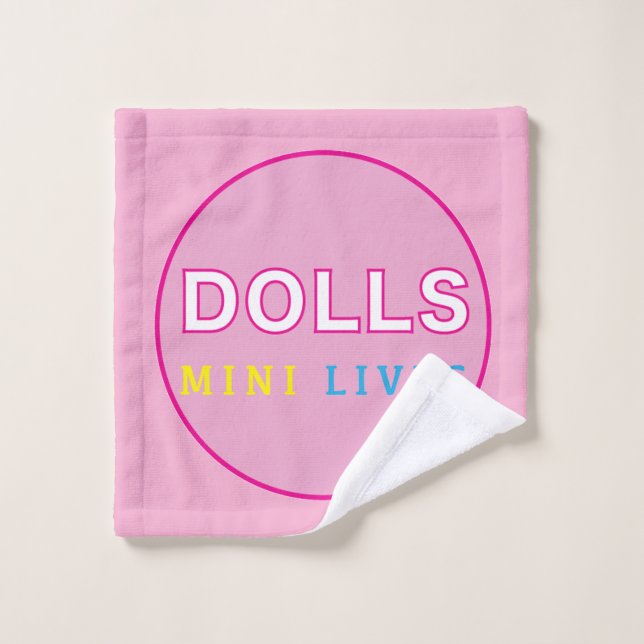 Dolls Mini Vit Le Linge Officiel De Lavage (Gant de toilette)