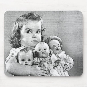 DOLLS MOUSE PAD