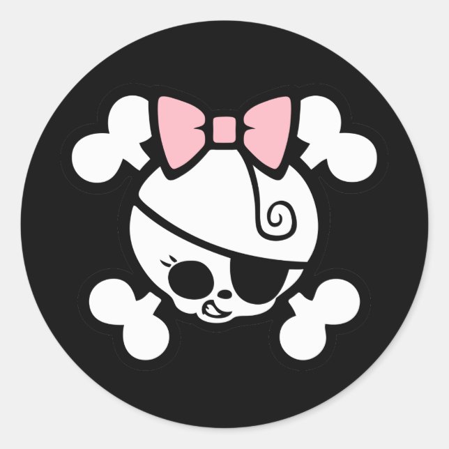 Dolly Bow Classic Round Sticker (Front)