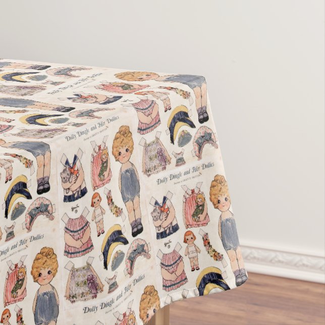 Dolly Dingle and Her Dolls Tablecloth (In Situ)