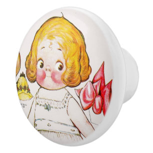 "Dolly Dingle of Dingle Dell"  Ceramic Knob