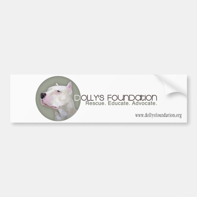 Dolly Grey Bumper Sticker (Front)