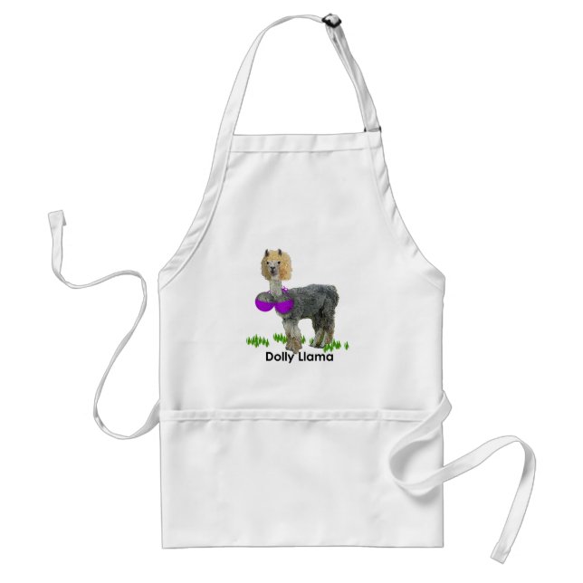 Dolly Llama Standard Apron (Front)