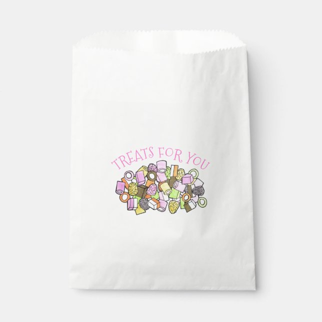 Dolly Mixture British Sweet Candy Treats for You Favour Bag (Front)