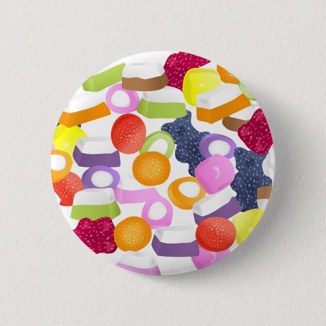 Dolly Mixtures 2 Inch Round Button (Front)
