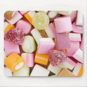 Dolly mixtures background mouse pad