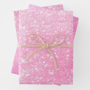 Dolly Pink and Glam Wrapping Paper Sheet