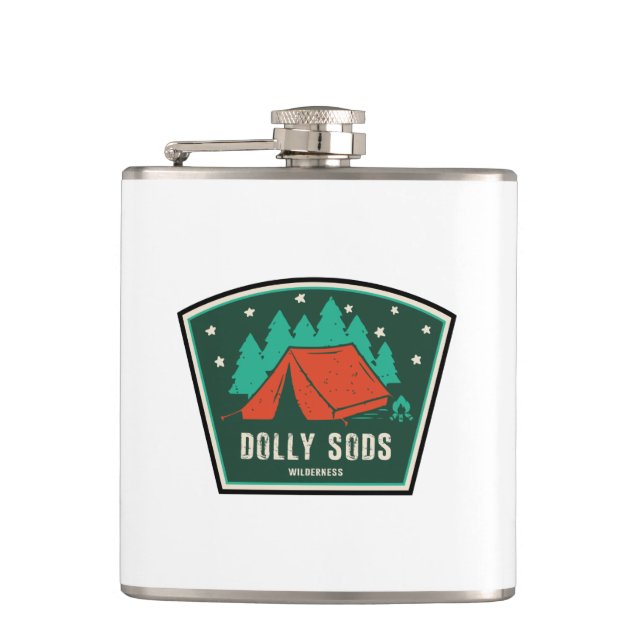 Dolly Sods Wilderness Camping Hip Flask (Front)
