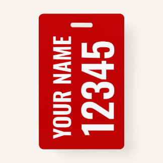 Dolly Tag / Sail Bag Tag with Name & Sail Number Badge