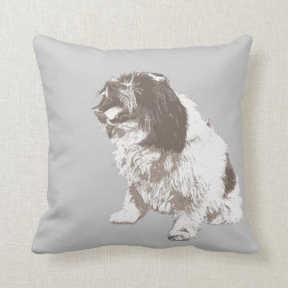 Dolly the dog throw pillow