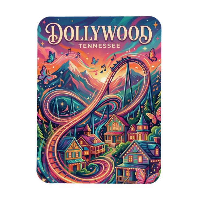 Dollywood Tennessee Magnet (Vertical)