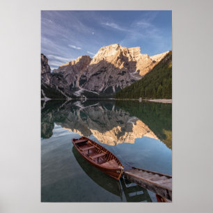 Dolomite Alps   Pragser Wildsee   Tyrol, Italy Poster