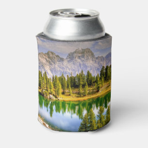 Dolomite Mountains and Lake Stunning Landscape Can Cooler