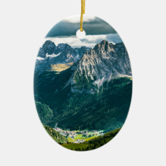 Dolomites alps,Italy Ceramic Ornament