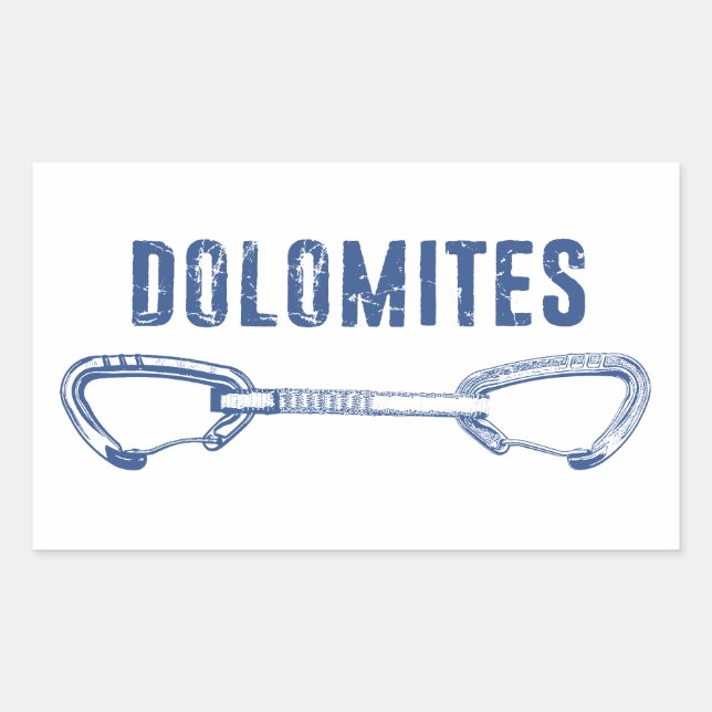 Dolomites Climbing Quickdraw Sticker (Front)