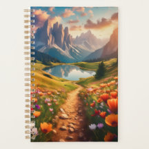 Dolomites Lake Vintage-Style