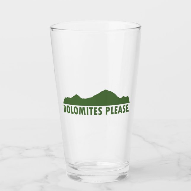 Dolomites Please Glass (Front)