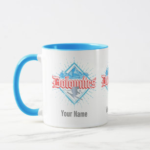 Dolomites South Tirol Retro Skier Vintage Ski Mug