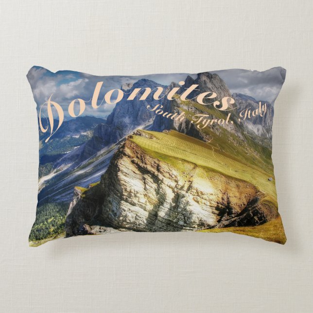 Dolomites South Tyrol Italy Accent Pillow (Front)