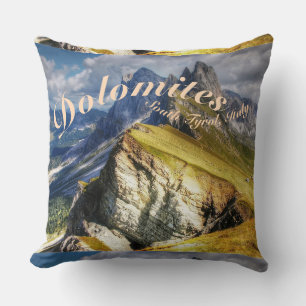 Dolomites South Tyrol Italy Throw Pillow